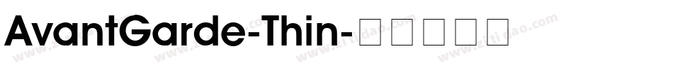 AvantGarde-Thin字体转换