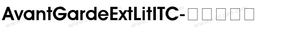 AvantGardeExtLitITC字体转换
