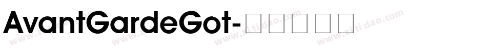 AvantGardeGot字体转换