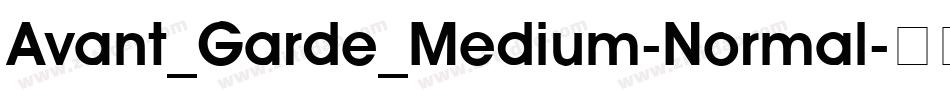 Avant_Garde_Medium-Normal字体转换