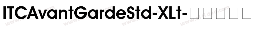 ITCAvantGardeStd-XLt字体转换