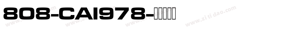 808-CAI978字体转换