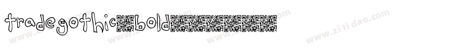 tradegothic-bold字体转换