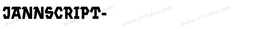 jannscript字体转换