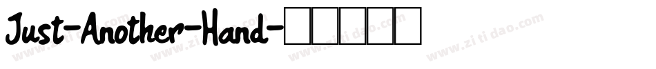 Just-Another-Hand字体转换