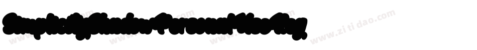 SimplicityShadowPersonalUseRegular-ALwEA字体转换