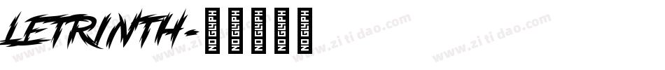 Letrinth字体转换