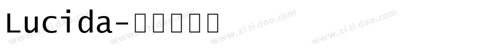 Lucida字体转换