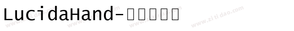 LucidaHand字体转换