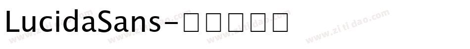 LucidaSans字体转换