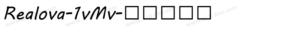 Realova-1vMv字体转换