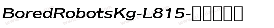 BoredRobotsKg-L815字体转换