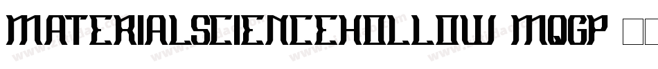 MaterialScienceHollow-MqgP字体转换