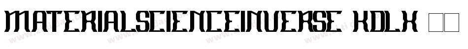 MaterialScienceInverse-KDLX字体转换
