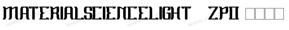 MaterialScienceLight-2zpo字体转换
