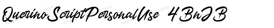 QuerinoScriptPersonalUse-4BnJB字体转换