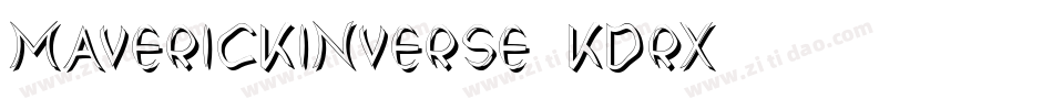 MaverickInverse-KDrX字体转换