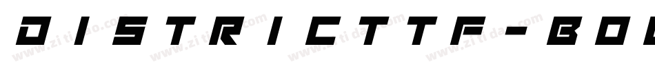 DistrictTF-BoldItalicAlt字体转换
