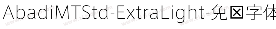 AbadiMTStd-ExtraLight字体转换
