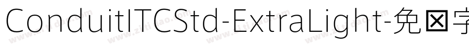 ConduitITCStd-ExtraLight字体转换 ConduitITCStd-ExtraLight字体转换