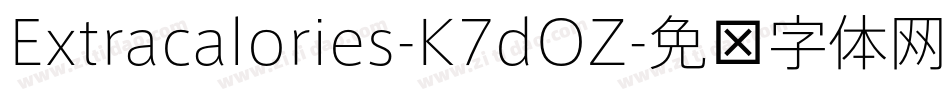 Extracalories-K7dOZ字体转换
