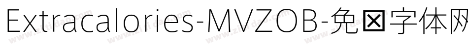 Extracalories-MVZOB字体转换