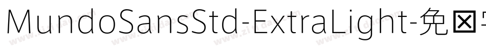 MundoSansStd-ExtraLight字体转换