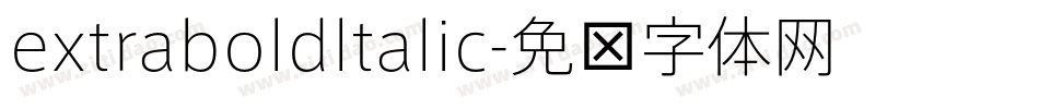 extraboldltalic字体转换