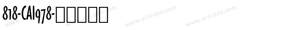 818-CAI978字体转换
