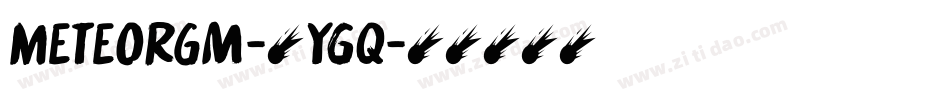 MeteorGm-6ygq字体转换