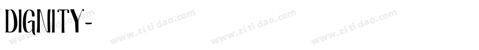 DIGNITY字体转换