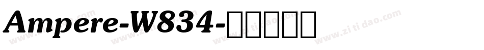 Ampere-W834字体转换
