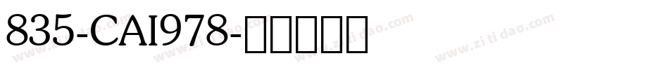 835-CAI978字体转换
