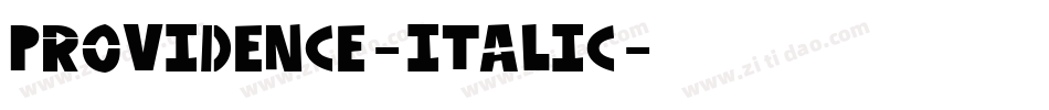 Providence-Italic字体转换