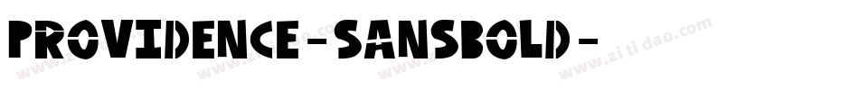 Providence-SansBold字体转换