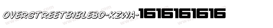 OverstreetBible3D-KzwA字体转换