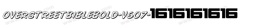 OverstreetBibleBold-v6O7字体转换