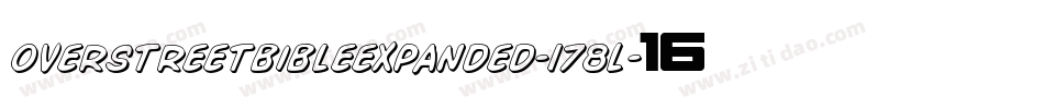 OverstreetBibleExpanded-178L字体转换 OverstreetBibleExpanded-178L字体转换
