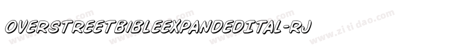OverstreetBibleExpandedItal-rjpp字体转换