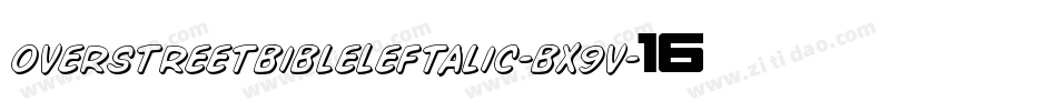 OverstreetBibleLeftalic-Bx9V字体转换