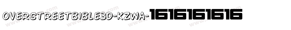 OverstreetBible3D-KzwA字体转换