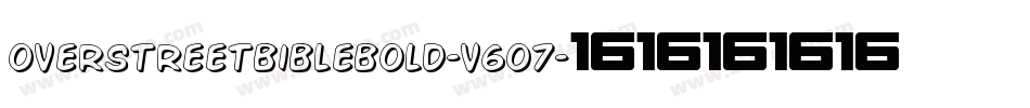 OverstreetBibleBold-v6O7字体转换