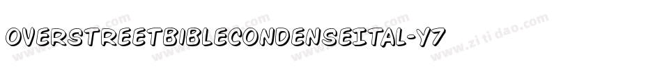OverstreetBibleCondenseItal-Y7Wa字体转换