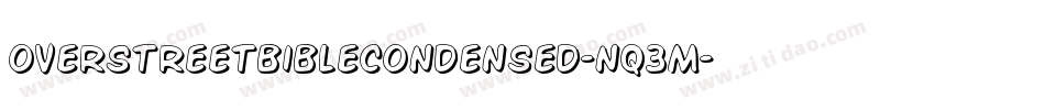 OverstreetBibleCondensed-nq3M字体转换