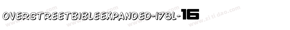 OverstreetBibleExpanded-178L字体转换 OverstreetBibleExpanded-178L字体转换