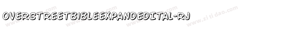 OverstreetBibleExpandedItal-rjpp字体转换