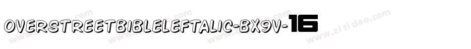 OverstreetBibleLeftalic-Bx9V字体转换
