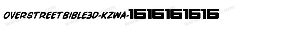 OverstreetBible3D-KzwA字体转换