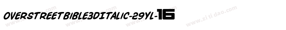 OverstreetBible3DItalic-29Yl字体转换 OverstreetBible3DItalic-29Yl字体转换