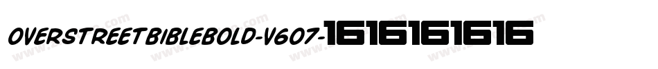 OverstreetBibleBold-v6O7字体转换